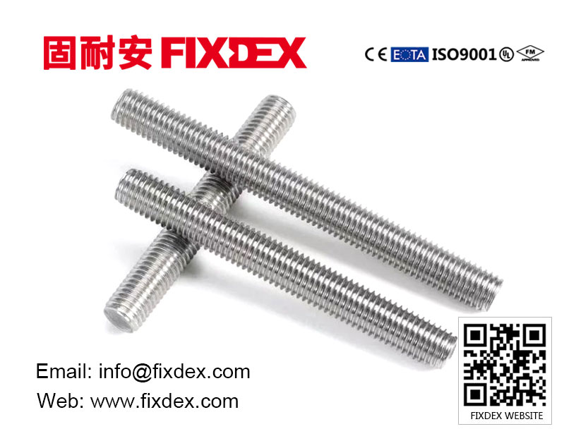 Tige filetée en acier inoxydable, boulons structurels en acier inoxydable, fournisseurs de tiges filetées en Chine, fabricant de tiges filetées en acier inoxydable, tiges filetées en acier inoxydable A2 (304)